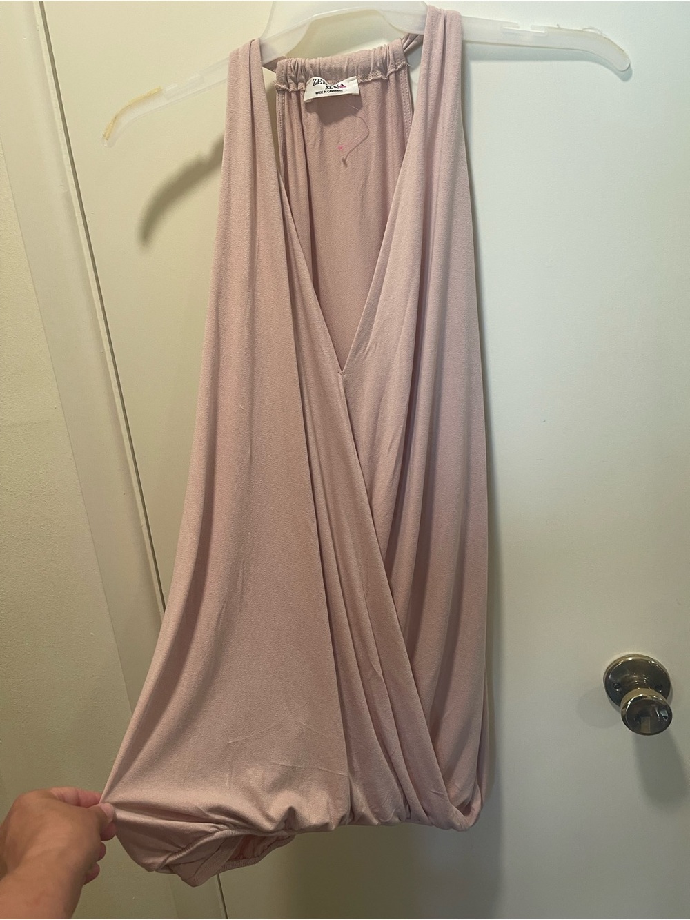 Zenana Outfitters Blush Pink  29 long x 16 across and stretches to 27